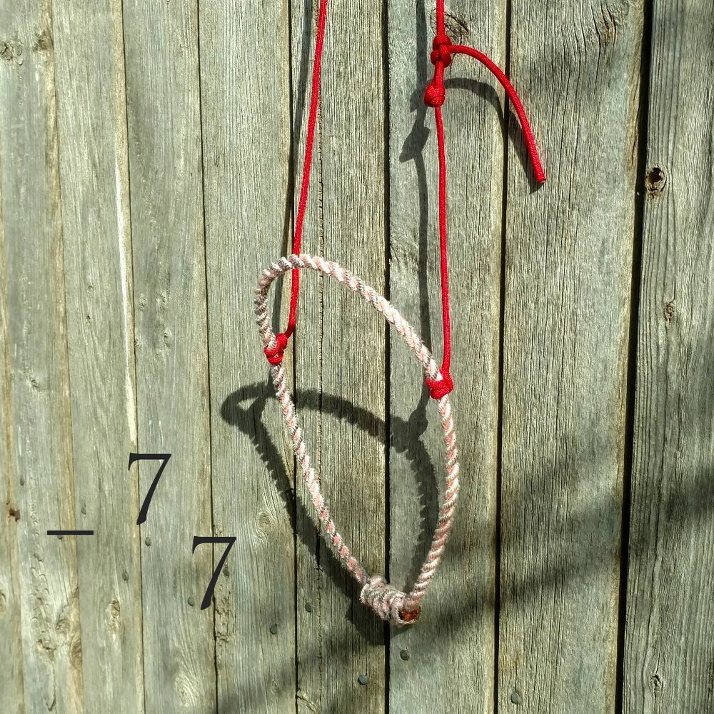 Handmade Round Nose Lariat Rope "Cowboy Cavesson" - Western Horse Training